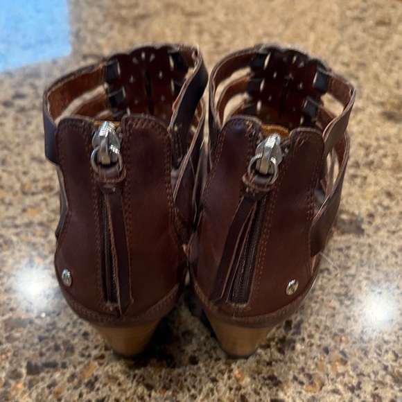 PIKOLINOS Dark Brown Leather Sandals - Picture 3 of 6